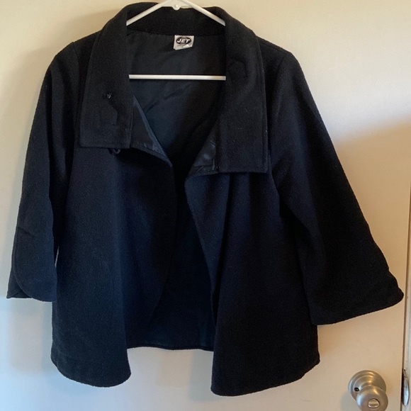 Last chance! Donating soon REVOLVE Jet John Eshaya Wool Swing Black Jacket M - Picture 2 of 10